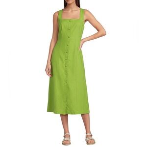 Alex Marie Colette Stretch Linen Blend Sleeveless Maxi Dress - size 4